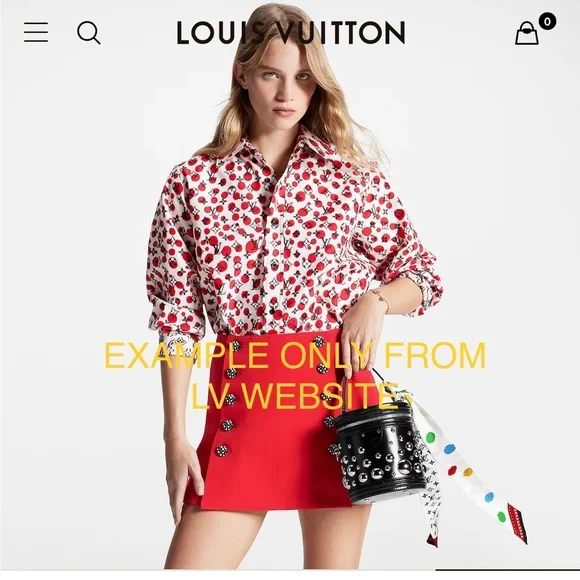 Kusama dot Bag scarf bandeau that resembles the LV X Kusama 2023 Painte⦠- Picture 4 of 4